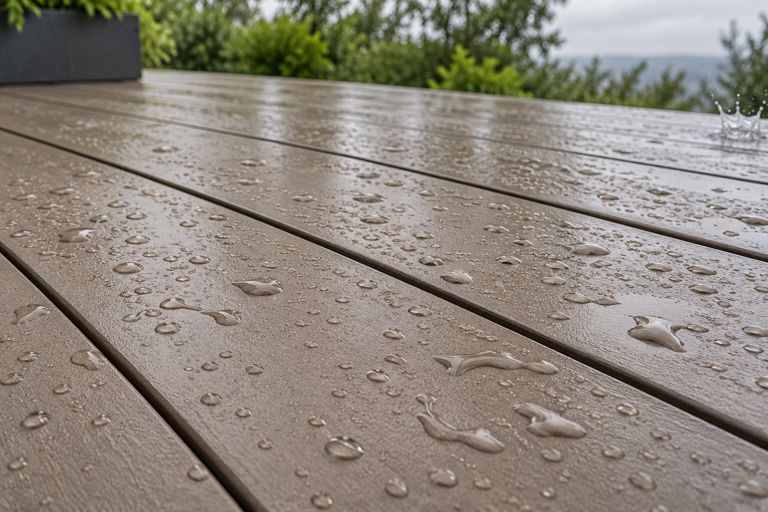 雨後地坪低角度